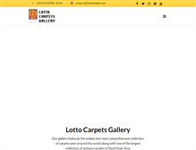 Tablet Screenshot of lottocarpets.com